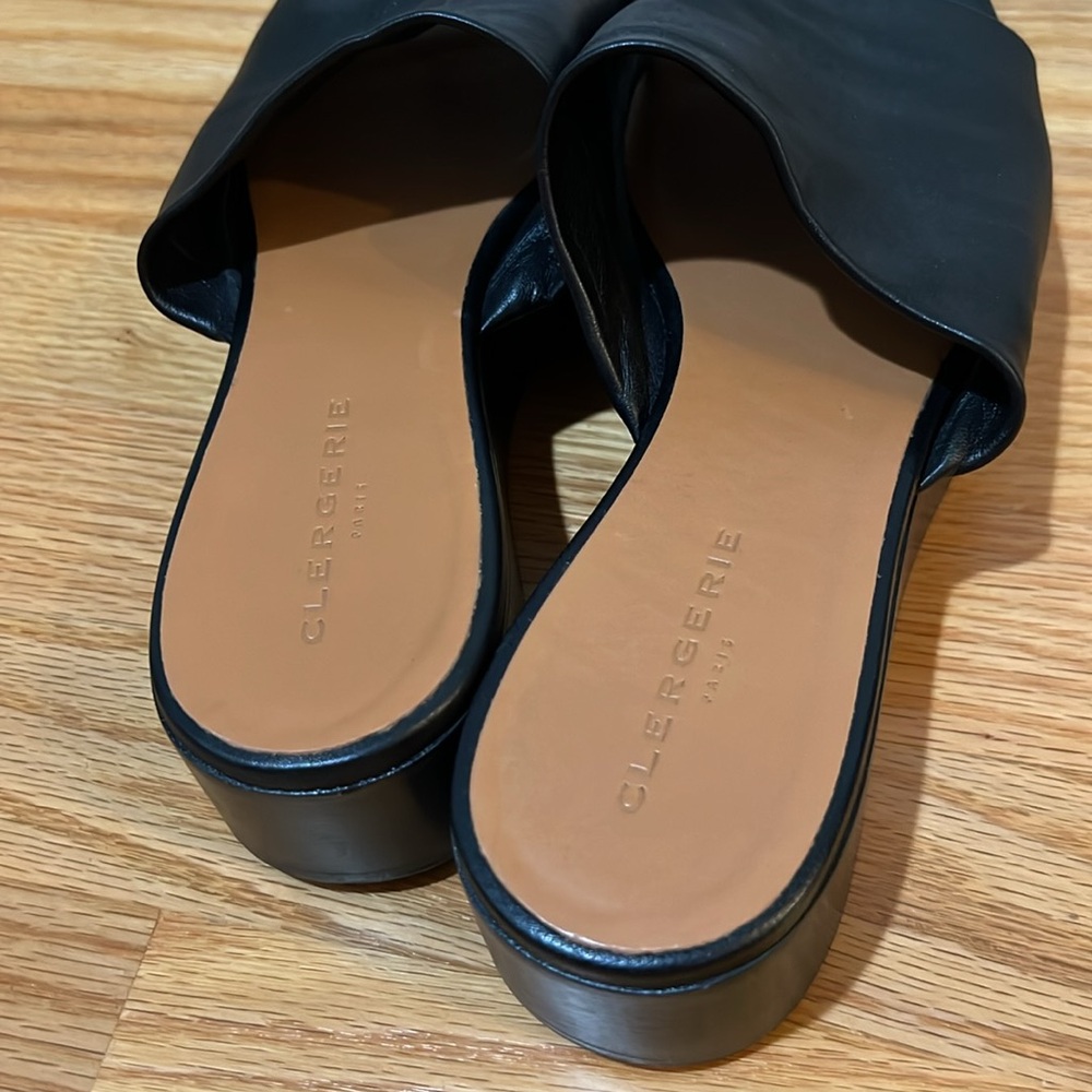 Clergerie Paris shoes, size 40 women’s leather slides - Picture 4 of 8